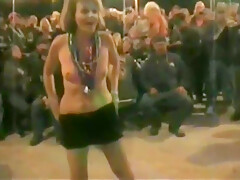 Exhibitionist MILF Baby Ruthie at biker rally